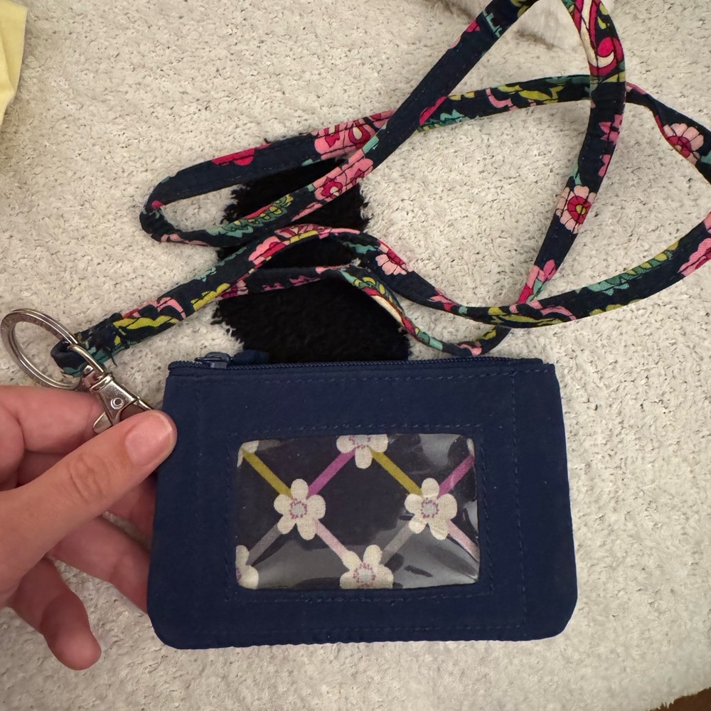Vera Bradley Floral Lanyard ID Holder